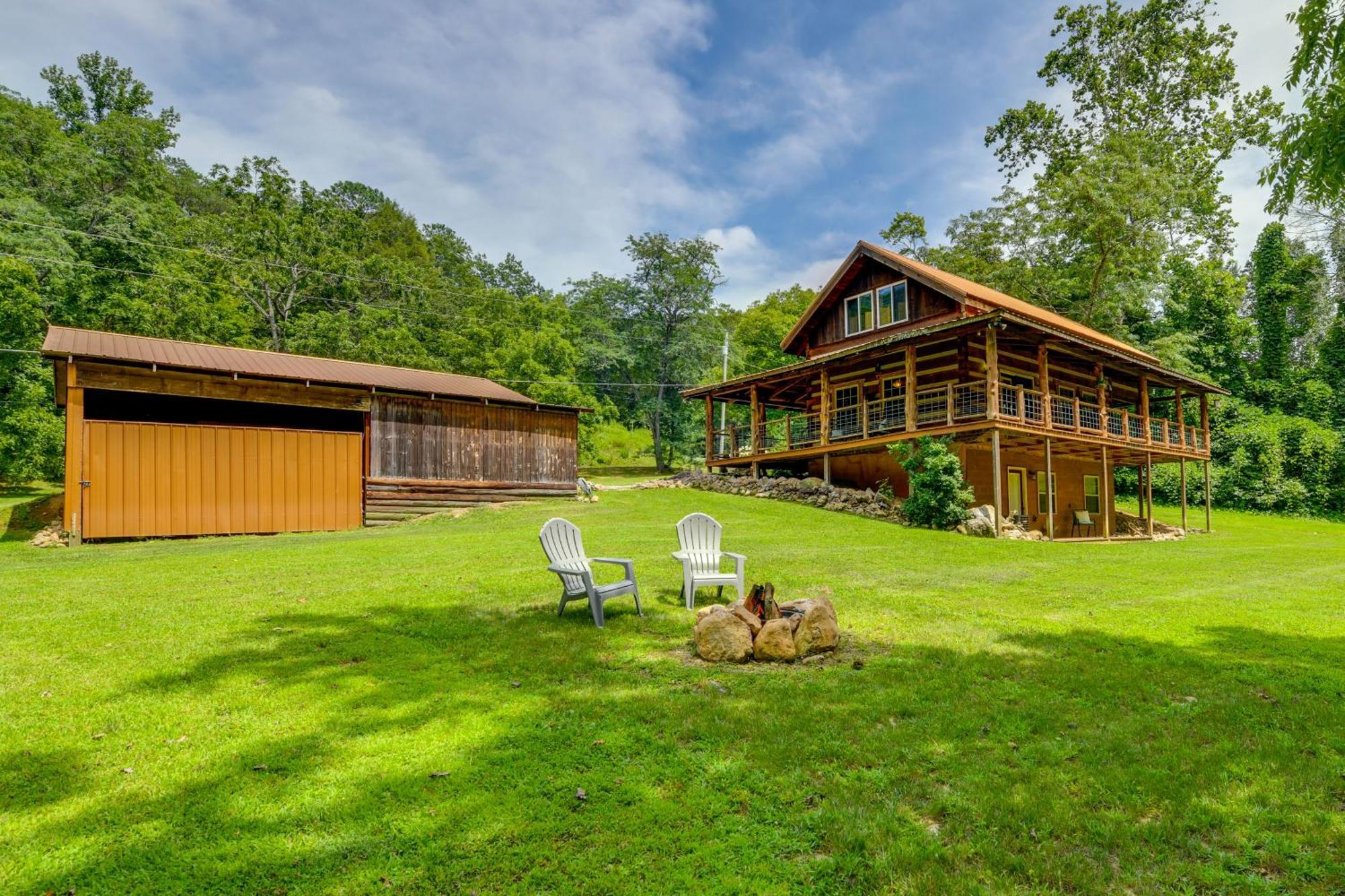 Stunning Creekside Cosby Cabin With Deck And Fire Pit! Villa Exterior photo