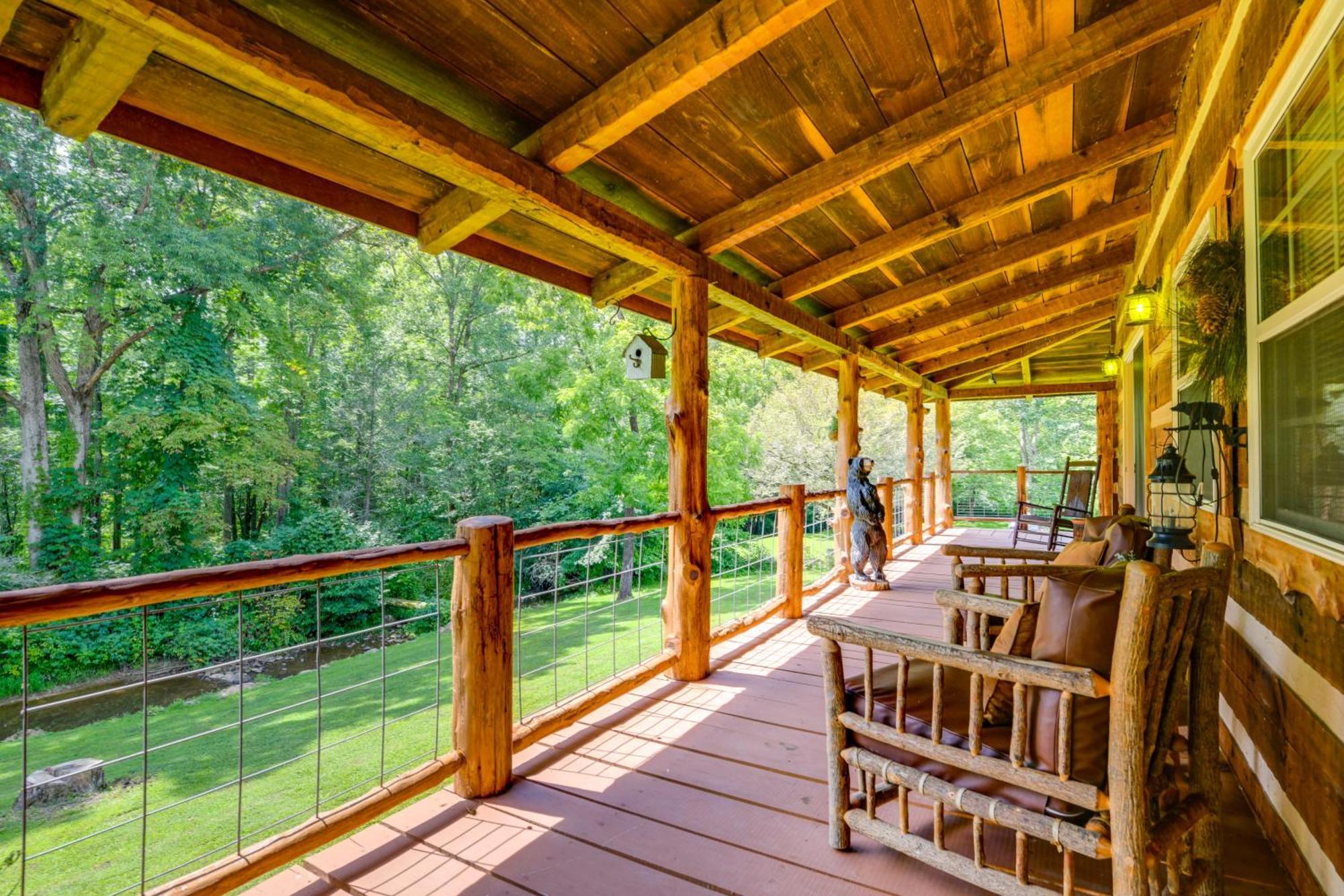 Stunning Creekside Cosby Cabin With Deck And Fire Pit! Villa Exterior photo