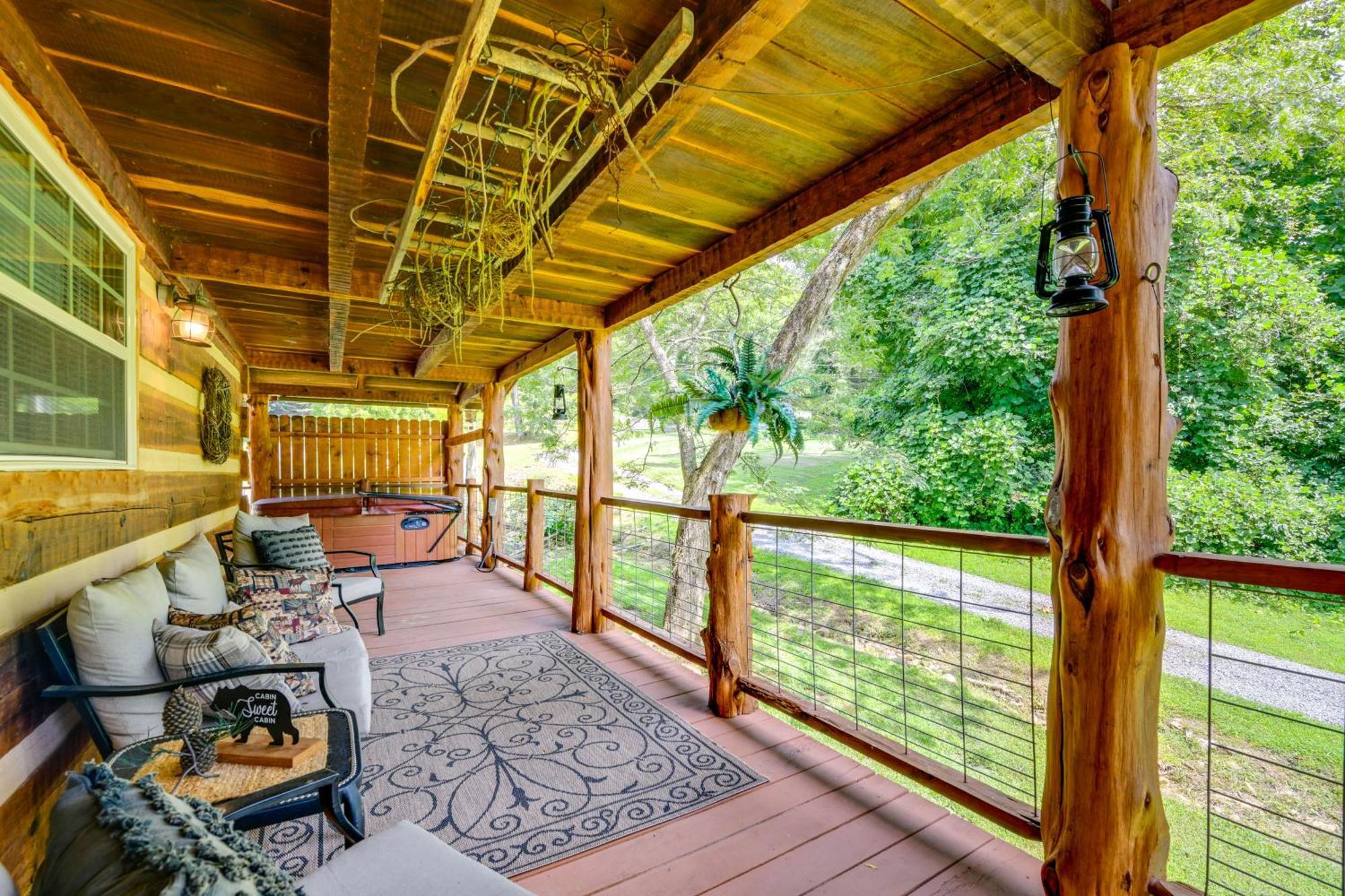 Stunning Creekside Cosby Cabin With Deck And Fire Pit! Villa Exterior photo